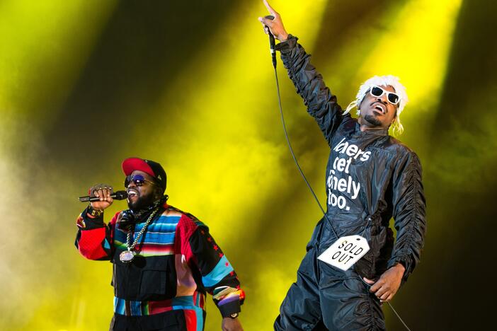 Outkast, the Atlanta hip-hop duo that was a major force in bringing attention to Southern rap in the mid-1990s (seen here performing in Oslo in 2014), will be included in the 2025 class of the Rock & Roll Hall of Fame.