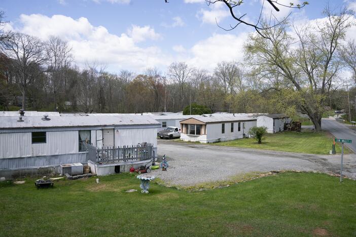 The Trump administration canceled billions of dollars in disaster preparedness grants. This mobile home park in Rising Sun, Md., has flooded repeatedly, and the local government was relying on federal funds to move people out of harm's way and turn the area into a park.