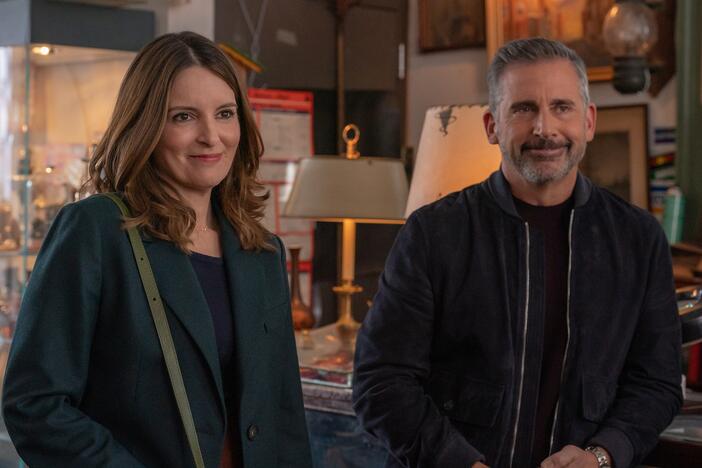 Tina Fey as Kate and Steve Carell as Nick in <em>The Four Seasons.</em>