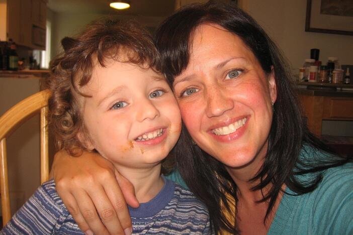 Vivian Curren and her son, Benjamin, in 2010.