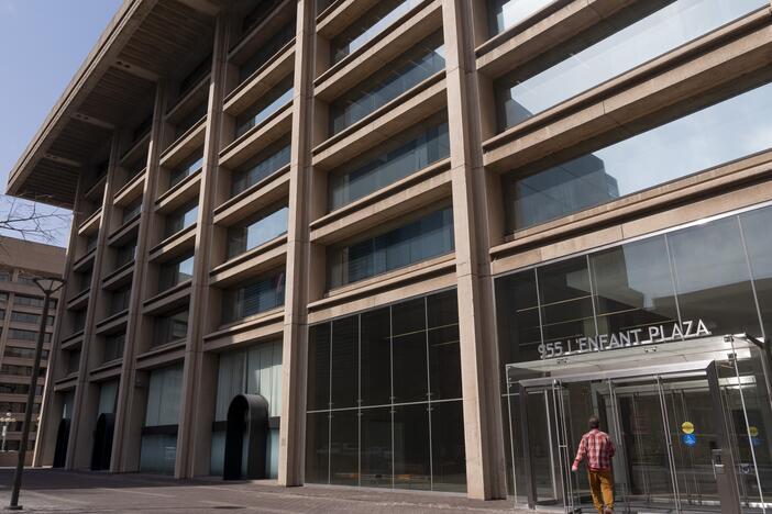 On Tuesday, a federal judge issued a preliminary injunction on President Trump's attempt to dismantle the Institute of Museum and Library Services. Above, the building that houses the offices of the IMLS in Washington, D.C.