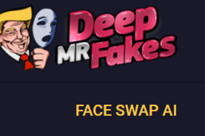 The website's logo depicts what appears to be a cartoon version of President Trump holding a theater mask.