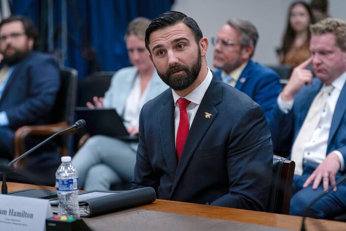 Cam Hamilton, acting administrator of the Federal Emergency Management Agency, testifies before the House Committee on Appropriations subcommittee on Homeland Security oversight hearing of FEMA on Capitol Hill on Wednesday.