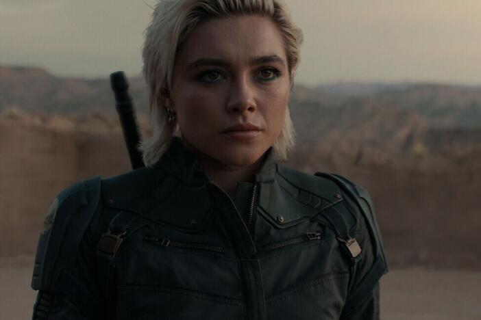 Florence Pugh plays Yelena Belova in <em>Thunderbolts*</em>.