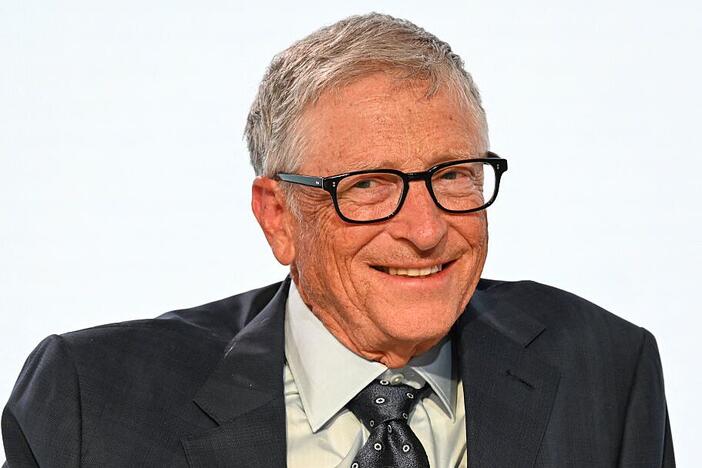 Microsoft co-founder and Chair of the Gates Foundation Bill Gates attends a session during the Philanthropy Asia Summit in Singapore on Monday.