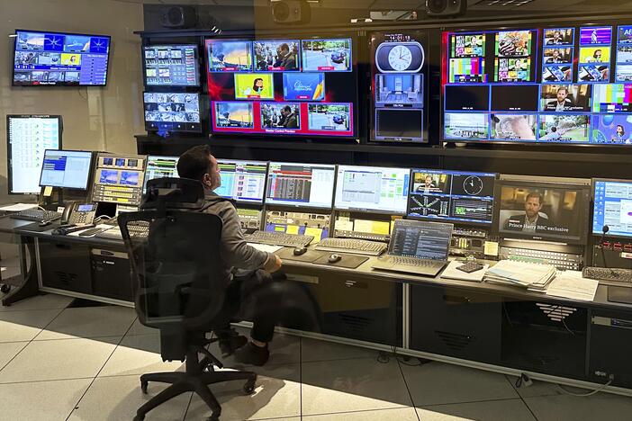 A control room at the Arizona PBS offices in Phoenix is seen Friday, May 2, 2025. Earlier this month, President Trump issued an executive order claiming to direct CPB's board to end federal funding to PBS and NPR.