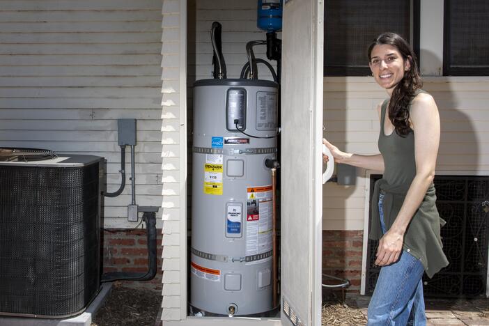 Lindsey Williamson learned about efficient heat pump water heaters on a home improvement television show. However, "My main problem was finding somebody locally who could actually install what I was looking for," Williamson says.