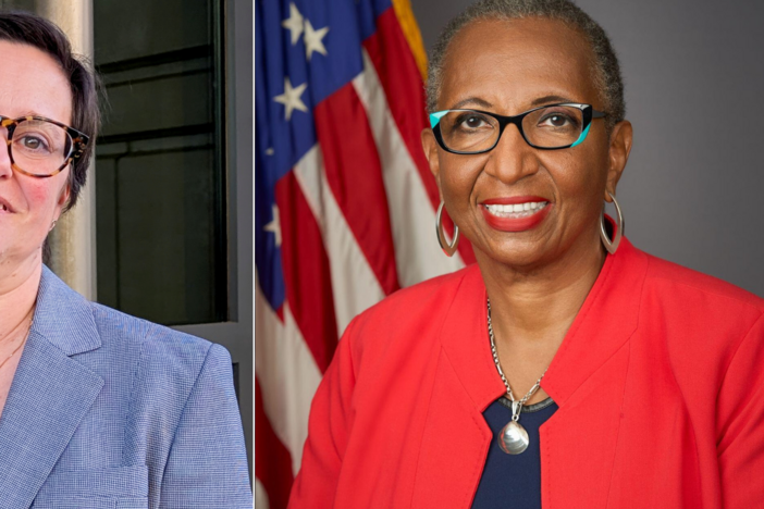 Merit Systems Protection Board member Cathy Harris (left) and National Labor Relations Board member Gwynne Wilcox (right) were fired by President Trump earlier this year.