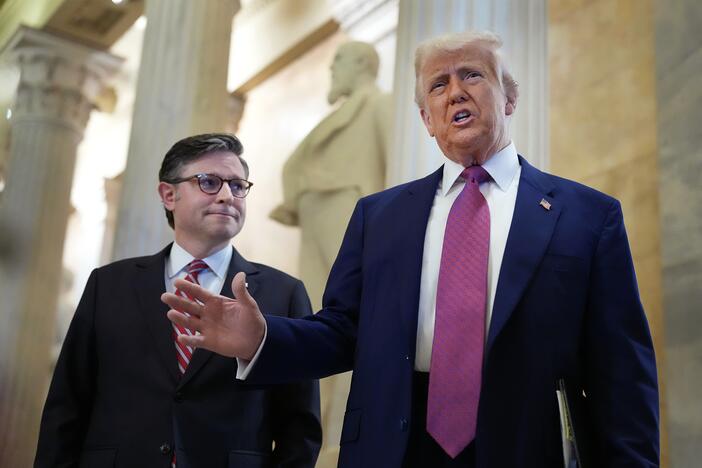 President Trump spoke to House Republicans on Tuesday as they prepare to vote on a massive legislative package of top GOP priorities.