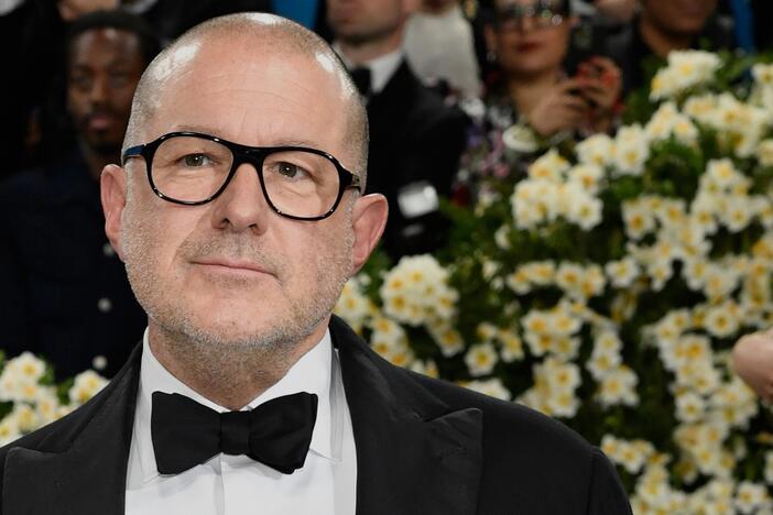 Jony Ive attends the Metropolitan Museum of Art's Costume Institute benefit gala celebrating the opening of the "Superfine: Tailoring Black Style" exhibition on Monday, May 5, 2025, in New York.