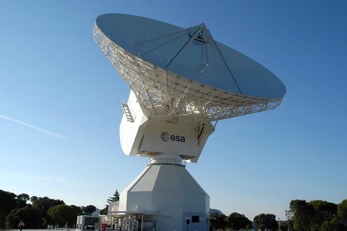 A European Space Agency antenna located at Cebreros, near Avila, Spain, will transmit the waltz into space.