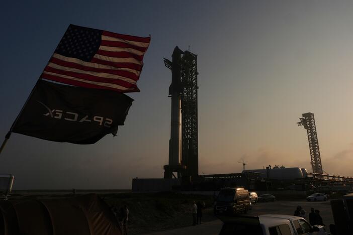 SpaceX's mega rocket Starship is prepared for a test flight from Starbase, Texas, on Monday, May 26, 2025.