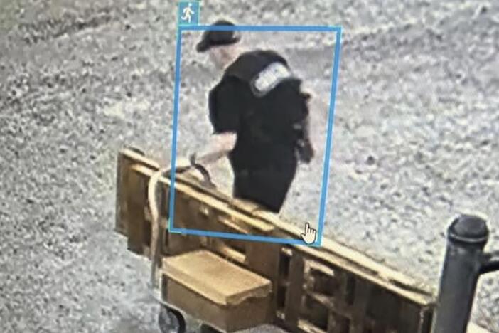 This image provided by the Arkansas Department of Corrections shows Grant Hardin, a former police chief and convicted killer, escaping the North Central Unit prison wearing a disguise in Calico Rock, Ark.