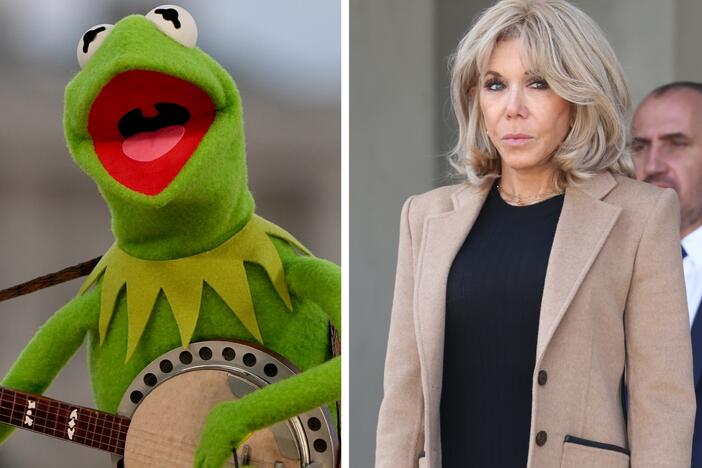 From left: Julie Chrisley, Kermit the Frog, Brigitte Macron.