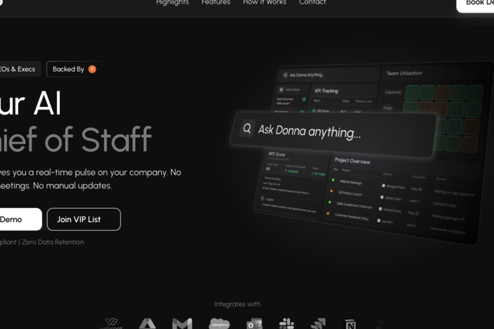 A screenshot of the website for Chloe Samaha's startup BOND, an earlier version of which was almost entirely vibe coded.