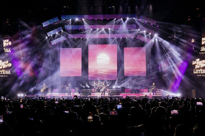 Los Tigres del Norte play to theirfans fans inside the midtown venue of New York City's Madison Square Garden on Saturday, May 24.
