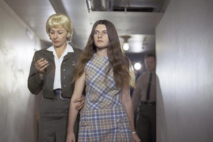 Patricia Krenwinkel enters the superior court in Los Angeles for an arraignment in February 1970. Krenwinkel, who is serving a life sentence for her role in the 1969 Manson murders, has been recommended for parole for a second time.