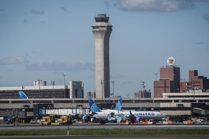 United Airline planes are seen at Newark Liberty International Airport in New Jersey on May 7.