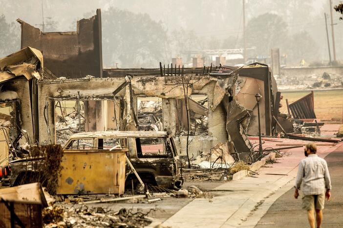 Homes destroyed by a 2020 wildfire in Talent, Ore. FEMA denied about 70% of assistance applications related to massive Oregon wildfires that year, an <a href="https://www.npr.org/2021/07/01/1010897265/as-western-wildfires-worsen-fema-is-denying-most-people-who-ask-for-help"target="_blank"   >NPR investigation</a> found. The agency has a long history of failing to help vulnerable disaster survivors, but reforms under the Biden administration were starting to fix those long-standing problems.