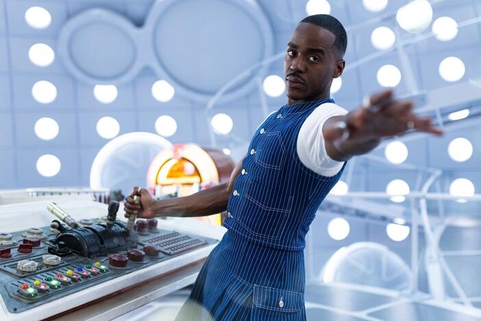 Ncuti Gatwa as the Doctor.