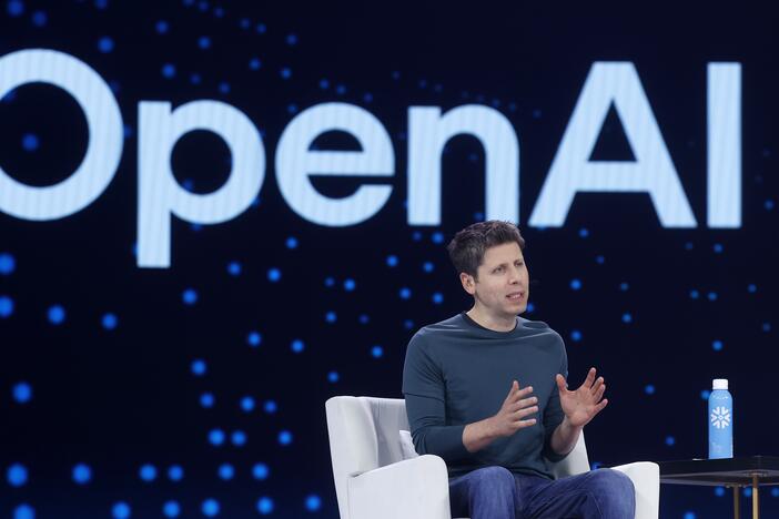 Open AI CEO Sam Altman speaks during a conference in San Francisco this week. The company said it has recently taken down 10 influence operations that were using its generative artificial intelligence tools. Four of those operations were likely run by the Chinese government.