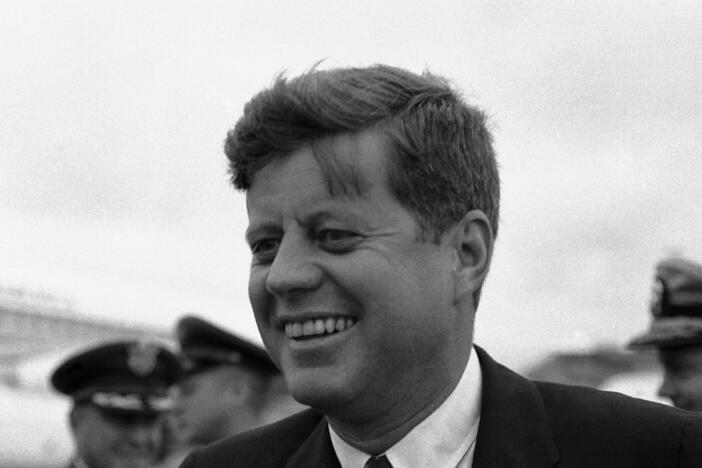 President John F. Kennedy on August 4, 1961 on his way to a weekend on Cape Cod. As president, Kennedy valued exercise, physical fitness and vaccines.