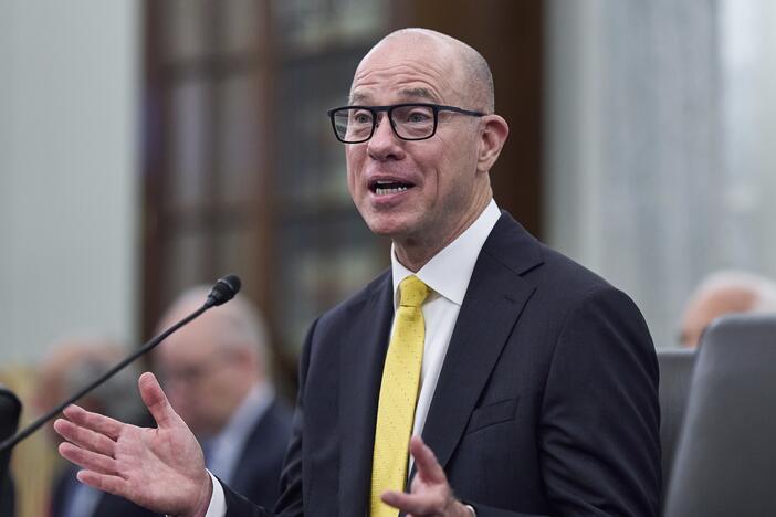 Bryan Bedford, President Trump's nominee to run the Federal Aviation Administration, testifies at the Senate Commerce, Science, and Transportation Committee in Washington, D.C., on Wednesday.