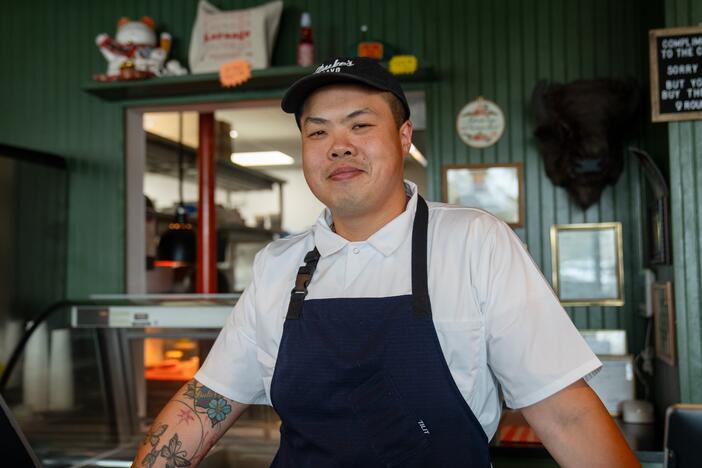 Top Chef contestant and restaurant owner Shuai Wang at his restaurant King BBQ in North Charleston, S.C.