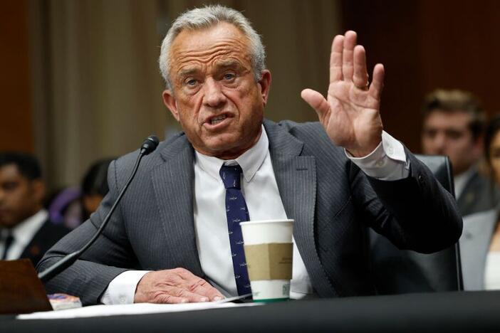 Robert F. Kennedy Jr., testifies during his Senate Committee on Health, Education, Labor and Pensions confirmation hearing.