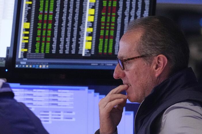 Specialist Glenn Carell works on the floor of the New York Stock Exchange, Tuesday, June 10, 2025.