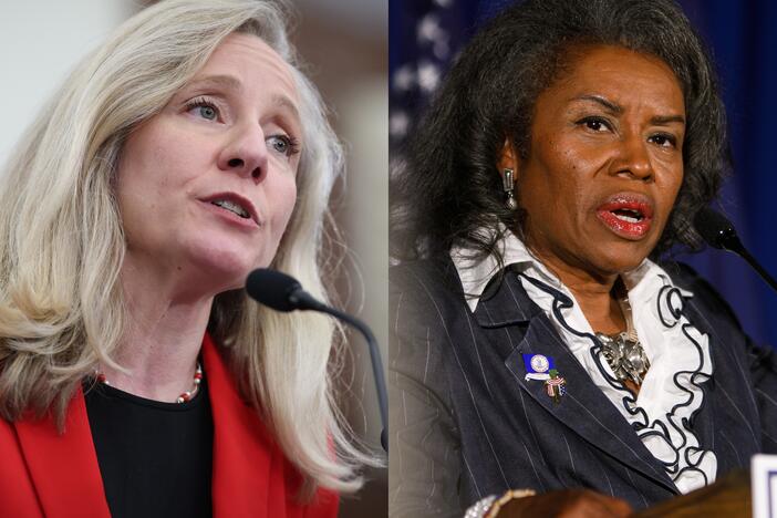 Democrat Abigail  Spanberger (left) and Republican Winsome Earle-Sears are the candidates for governor of Virginia.