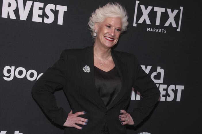 Chef Anne Burrell attends City Harvest Presents The 2025 Gala: Carnaval, on April 22, 2025, in New York.