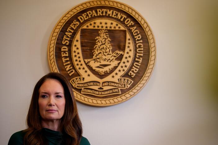 Agriculture Secretary Brooke Rollins during an event in her office on June 10, 2025 in Washington, DC.