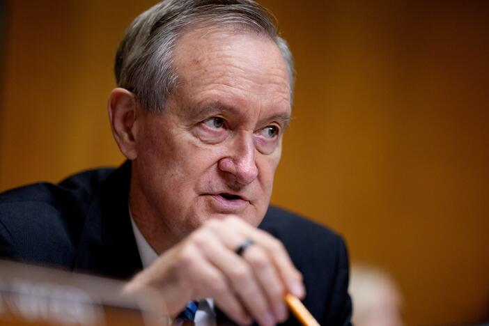 Senate Finance Committee Chairman Sen. Mike Crapo, R-Idaho., is seen here during a hearing on June 12, 2025. The Senate Finance Committee has released the text of its portion of the "big, beautiful bill." Various adjustments between the Senate's proposal and the House-passed bill could complicate the passage.