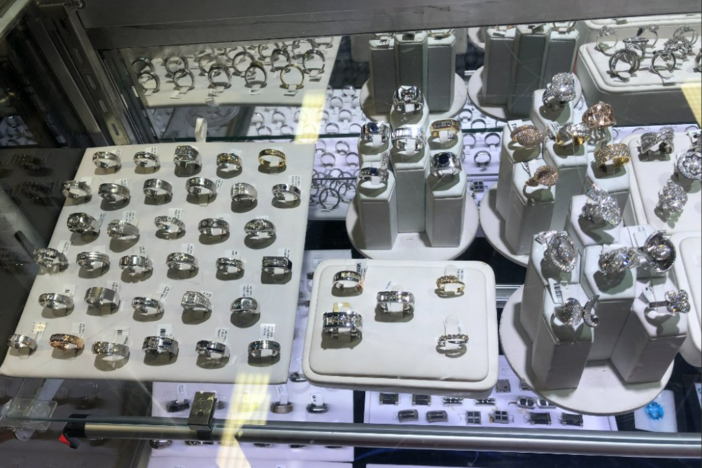 Federal prosecutors say seven men from Southern California stole approximately $100 million worth of gold, diamonds, rubies, emeralds and watches in 2022, some of which are pictured in this photo shared by the FBI Los Angeles Field Office.