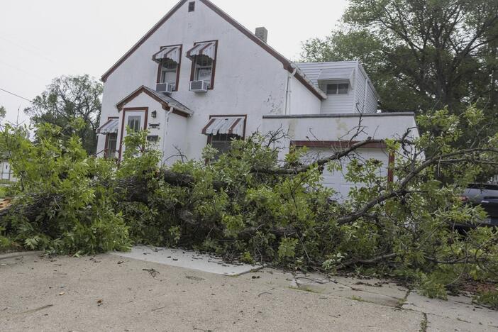 Severe storms struck Bismarck, N.D., and other areas of the state early on Saturday, leaving at least three dead.