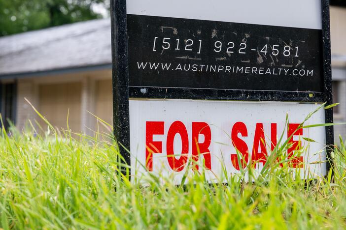 A home for sale in April in Austin, Texas.