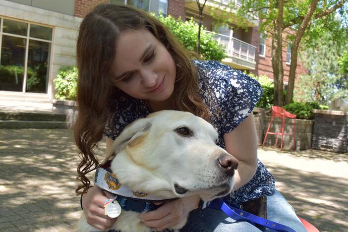 Jessica Chaikof was born with Usher 1F syndrome, which results in congenital deafness and eventual blindness.