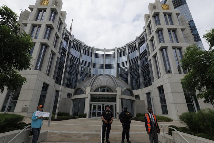 An exterior view of Fred D Thompson Federal Building & Courthouse during the arraignment of Kilmar Abrego Garcia on June 13, 2025 in Nashville, Tenn.