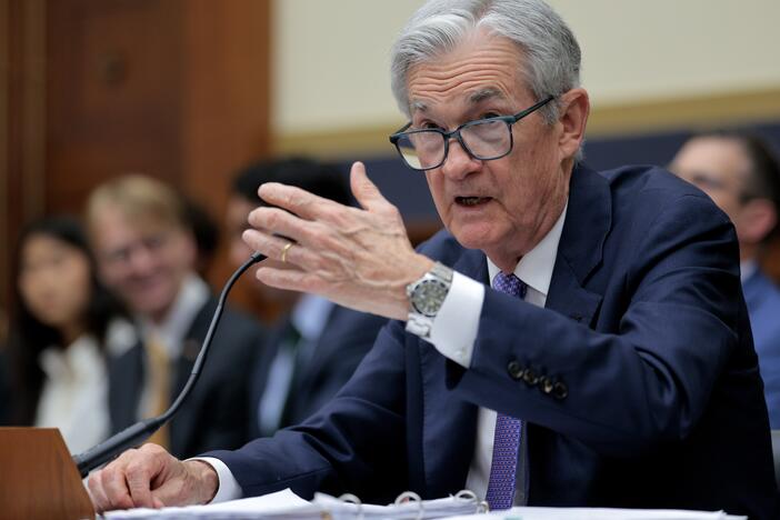 Jerome Powell testifies before the House Financial Services Committee on Capitol Hill on June 24.