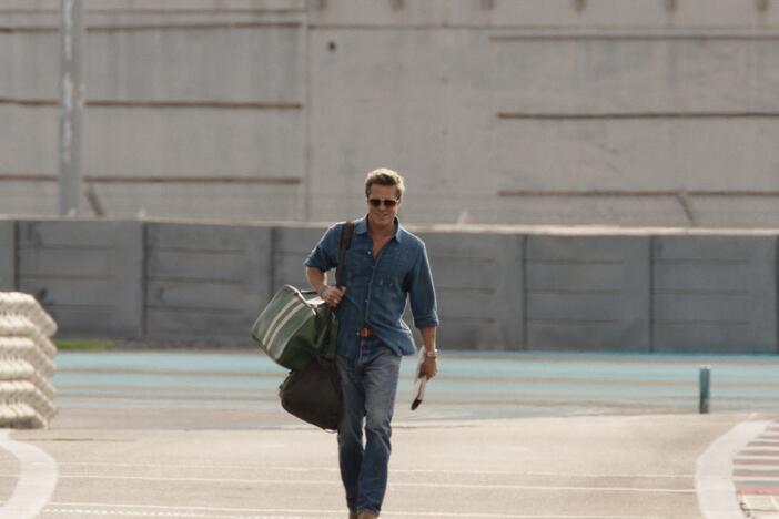Brad Pitt plays veteran race car driver Sonny Hayes in <em>F1.</em>