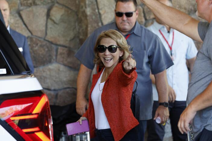 Paramount Global's controlling owner Shari Redstone, shown last year at a gathering of media and tech titans in Sun Valley, Idaho.