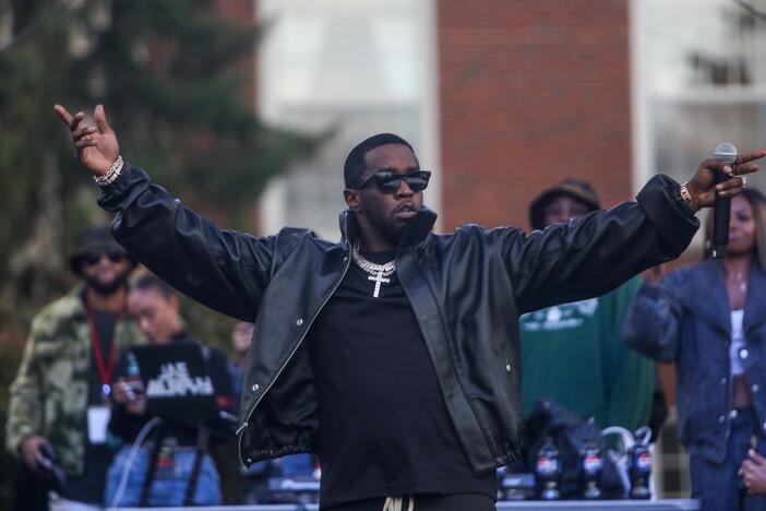 Sean "Diddy" Combs performs in 2023 at Howard University's Yardfest in Washington, D.C.