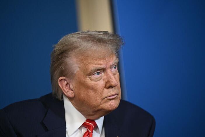 President Trump is pictured at the NATO summit of heads of state and government on June 25 in The Hague, Netherlands.