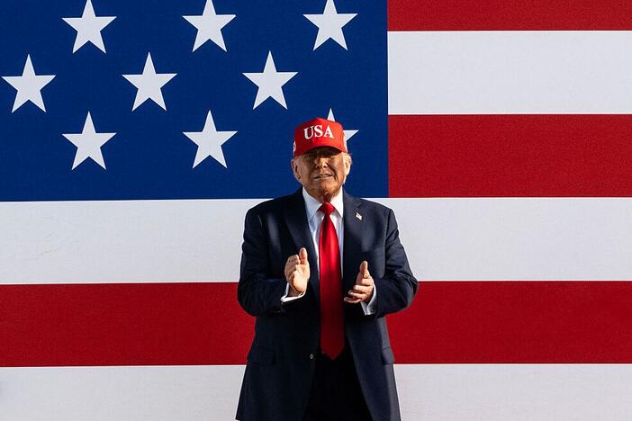 President Trump is pictured at the Salute to America Celebration at the Iowa State Fairgrounds in Des Moines on July 3.