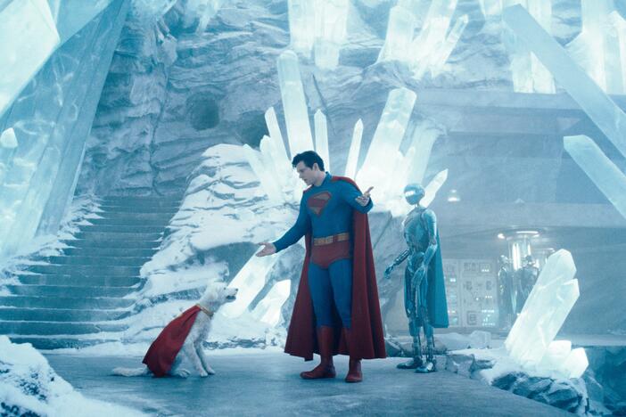 David Corenswet plays Superman in James Gunn's new film.