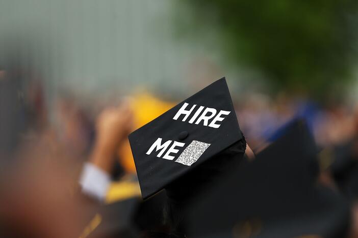 Newly-minted graduates are also encountering some storm clouds in the job market.
