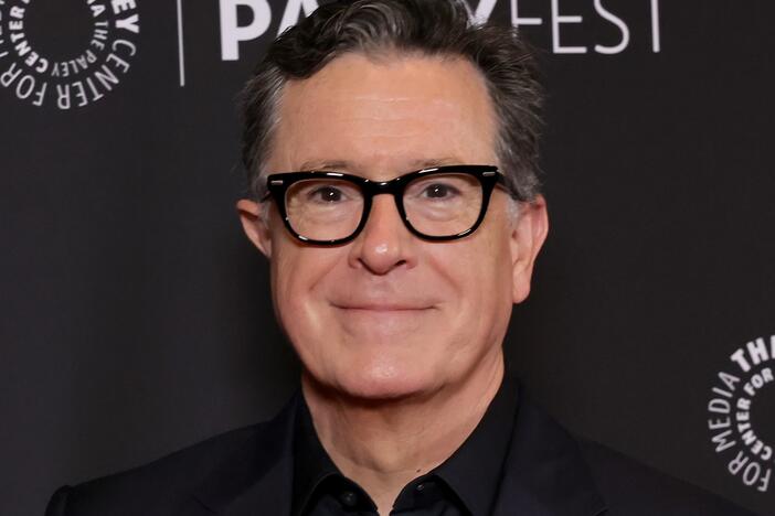 Stephen Colbert at the Dolby Theatre in Hollywood, Calif., on April 21, 2024.
