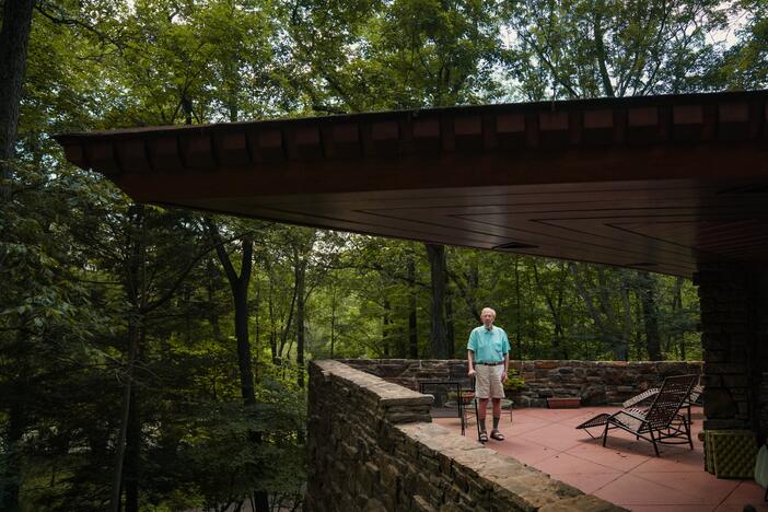 The Reisley House was designed by Frank Lloyd Wright in the 1950s. Roland Reaisley, the original owner of the house, still resides there 70 years later.