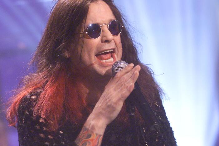 Ozzy Osbourne on <em>The Tonight Show with Jay Leno</em> at the NBC Studios in Los Angeles, Calif., on Oct. 12, 2001.